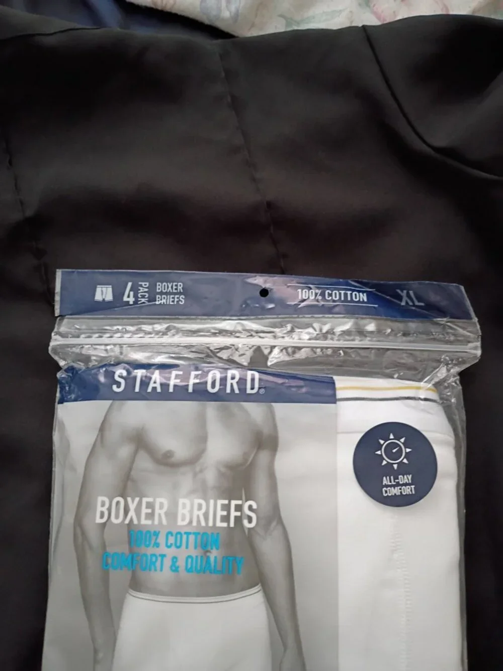 Men's STAFFORD BOXER BRIEFS XL White New Pack of 4 NWT Underwear